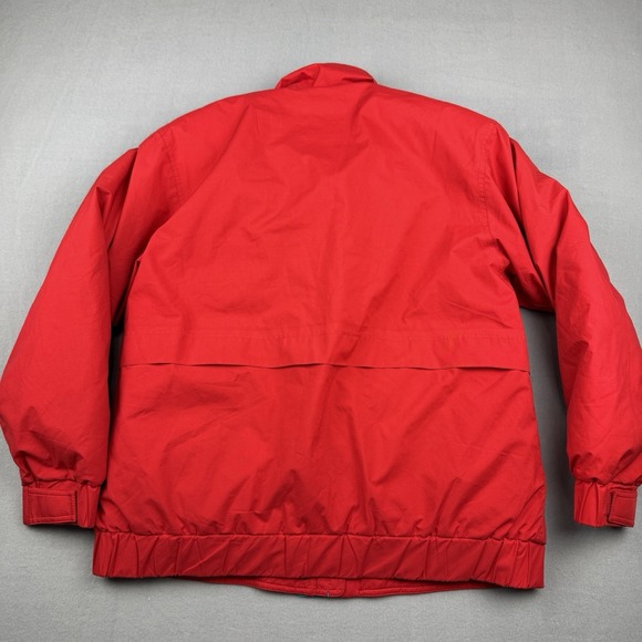 Vtg Eddie Bauer Gore-Tex Ski Jacket Premium Goose Down Mens Medium Red Blue Coat - Picture 11 of 14